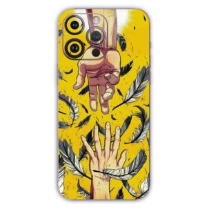 Hands And Feather Mobile Skin